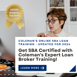 Coleman SBA Loan Broker Training
